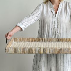 Large Rattan Tray