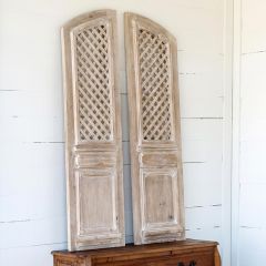 Latticework Arched Wall Panel Set of 2
