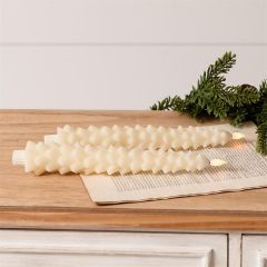 LED Taper Tree Candle Ivory Set of 2