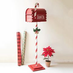 Letters To Santa Painted Metal Mailbox