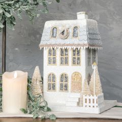 Light Up Snowy Village Townhome