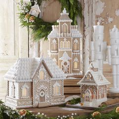 Lighted Holiday Gingerbread House