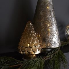 Lighted Mercury Glass Golden Glow Tree