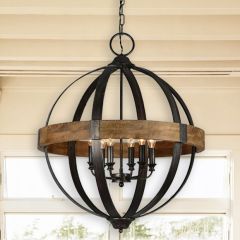 Lodge Style Sphere Chandelier