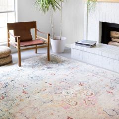 Loloi Clara Collection Light Grey/Multi Area Rug
