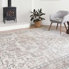 Loloi II Dante Collection Ivory/Stone Area Rug
