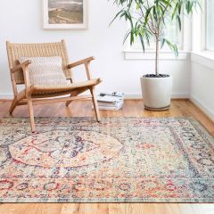 Loloi Nour Collection Blue/Multi Area Rug