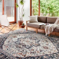 Loloi Samra Collection Ivory/Denim Rug