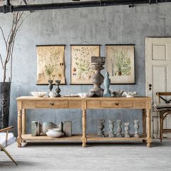 Long Rustic Draper's Table