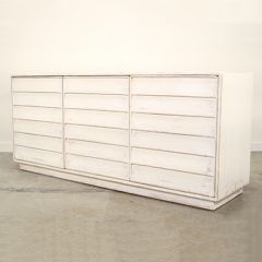 Louvered 3 Door Pine Sideboard