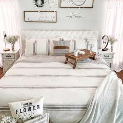 Lovely Stripe Bedding 3 Piece Set