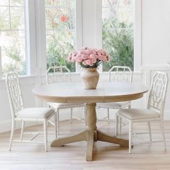 Mahogany Chippendale Dining Chair Cream