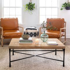 Mango Wood Criss Cross Coffee Table