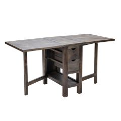 Mango Wood Expandable Table With Drawers