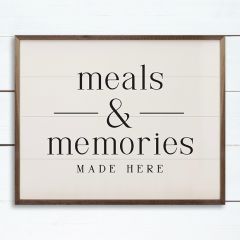 Meals and Memories Made Here Wall Art