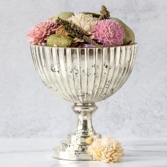 Mercury Glass Compote Bowl