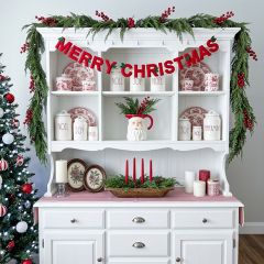 Merry Christmas Fabric Garland
