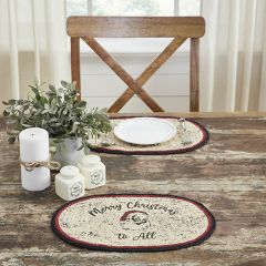 Merry Christmas To All Retro Santa Placemat Set of 4