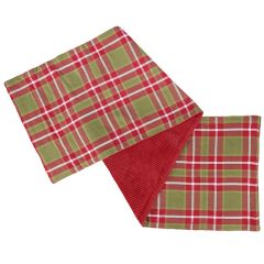 Merry Homestead Plaid Table Runner