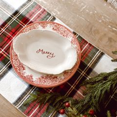Merry Stoneware Platter