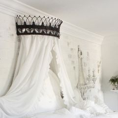 Metal Crown Curtain Canopy