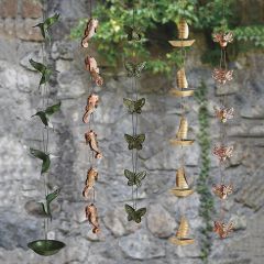 Metal Hummingbird Rain Chain
