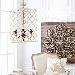 Metal Quatrefoil Chandelier