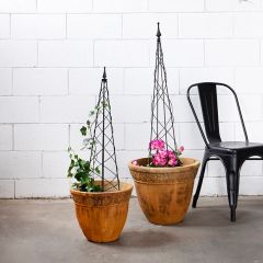 Metal Spiral Garden Topiary 35.5 Inch