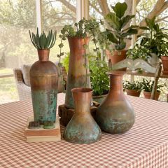Metal Two Tone Vase Set of 4