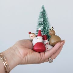 Miniature Christmas Figures and Trees Boxed Kit