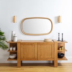 Modern Farmhouse 2 Door Oak Sideboard | SHIPS FREE