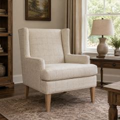Modern Farmhouse Accent Armchair