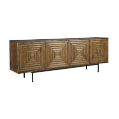 Modern Farmhouse Bamboo Panel Sideboard