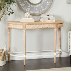 Modern Farmhouse Half Circle Console Table
