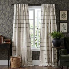 Modern Farmhouse Plaid Room Darkening Curtain Panel 
