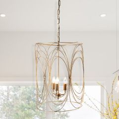  Modern Farmhouse Wire Swirl Pendant Light