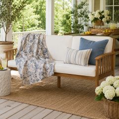 Modern Homestead Cushioned Outdoor Bench