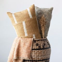 Modern Stripe Print Lumbar Pillow