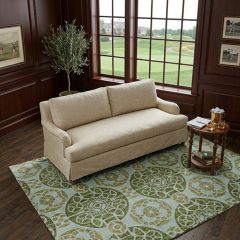 Modern Transitional Pattern Turquoise/Green Area Rug