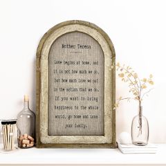 Mother Teresa Framed Linen Print