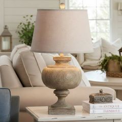 Natural Accents Modern Farmhouse Table Lamp