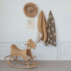 Natural Rattan Rocking Horse
