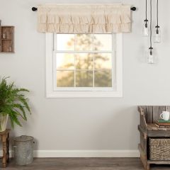 Natural Ruffled Valance
