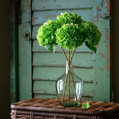 Natural Touch Green Bridal Hydrangea Stem Set of 4