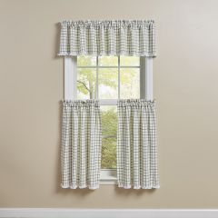 Nice and Natural Plaid Ruffled Valance Curtain