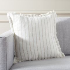Nice and Natural Striped Linen Accent Pillow