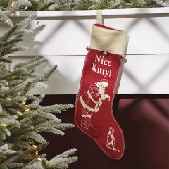 Nice Kitty Christmas Stocking Set of 4