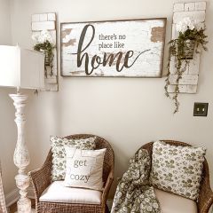 No Place Like Home Canvas Wall Sign