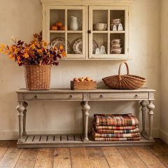 Oak Cottage 2 Drawer Console