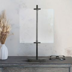 Old Mill Floating Glass Photo Frame with Stand